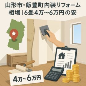 山形市・飯豊町の内装リフォーム相場：6畳4万〜6万円の安心プラン